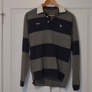 U.S. Polo Assn. Long Sleeve Polo NWOT Slim Fit Med